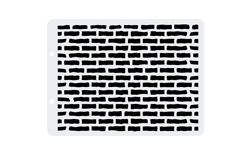 Трафарет пластиковый "Craft Premier", "Текстура кирпич" 12,5х17см V0010														