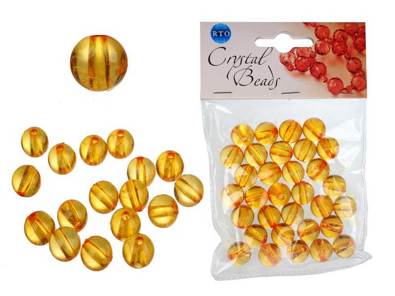 Бусины кристалл Кристалл 1,0*1,0см цвет желтый  CRP070														