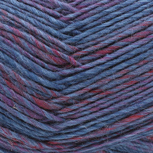 Пряжа "Ровница Мультиколоровая" 1088 сине-бордов 5*200 г. 400м 50% п/. шерсть, 50% ПАН в/о  Пехорка 1088														