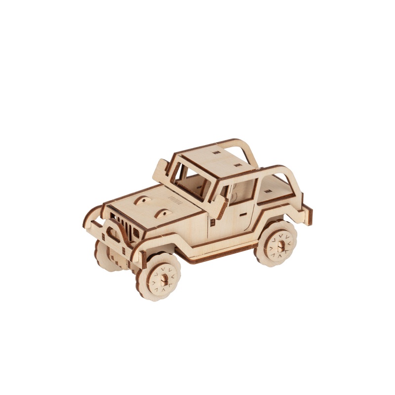Конструктор деревянный Джип 11,5*6*6,5см  Rezark TAR-04														