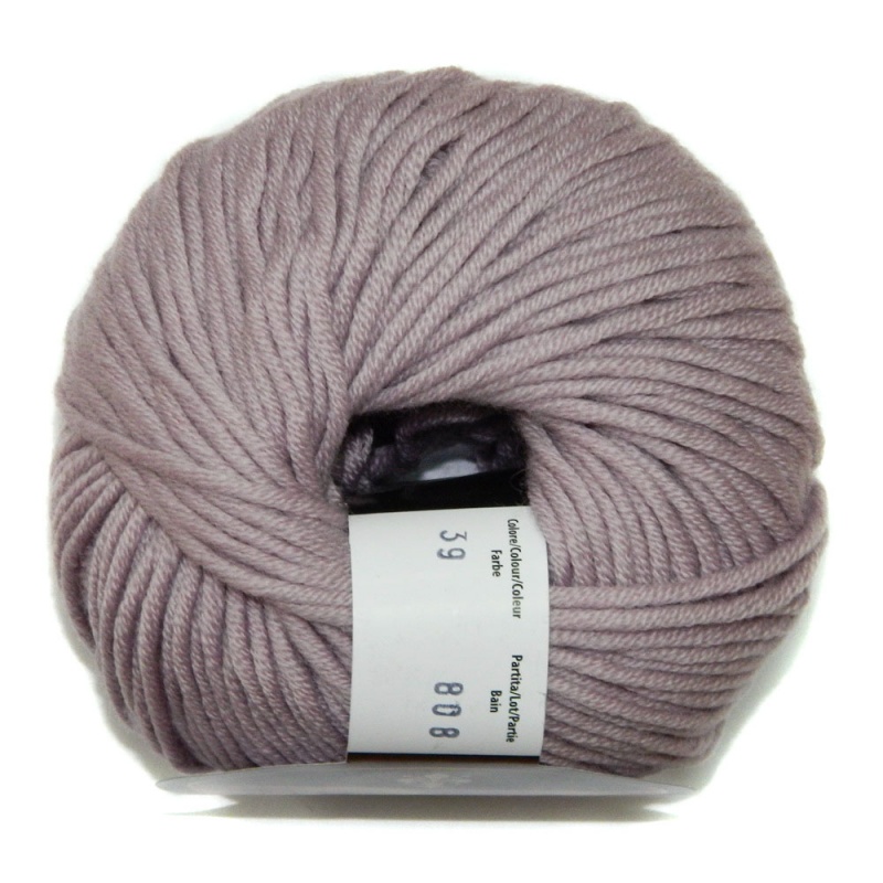 Пряжа "MERINO 90" 039 пыльная роза 10*50 г. 90м 100% меринос экстрафайн  FILATI