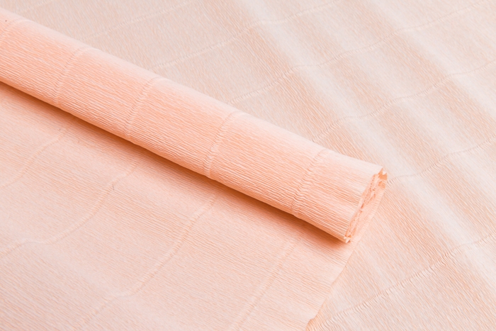 Бумага гофре 17А/5 персиковый 50см*2,5м 180гр.  Италия 17А/5														