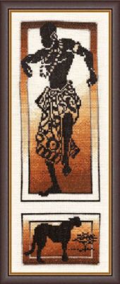 Вышивка крестом Золотое Руно "Африканские истории. Танец победы" мулине 14цв. (37*14см)