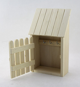 Заготовки деревян. Ключница. 160 х 75 х 270 мм, массив сосны  ГЕЛА 010-1														