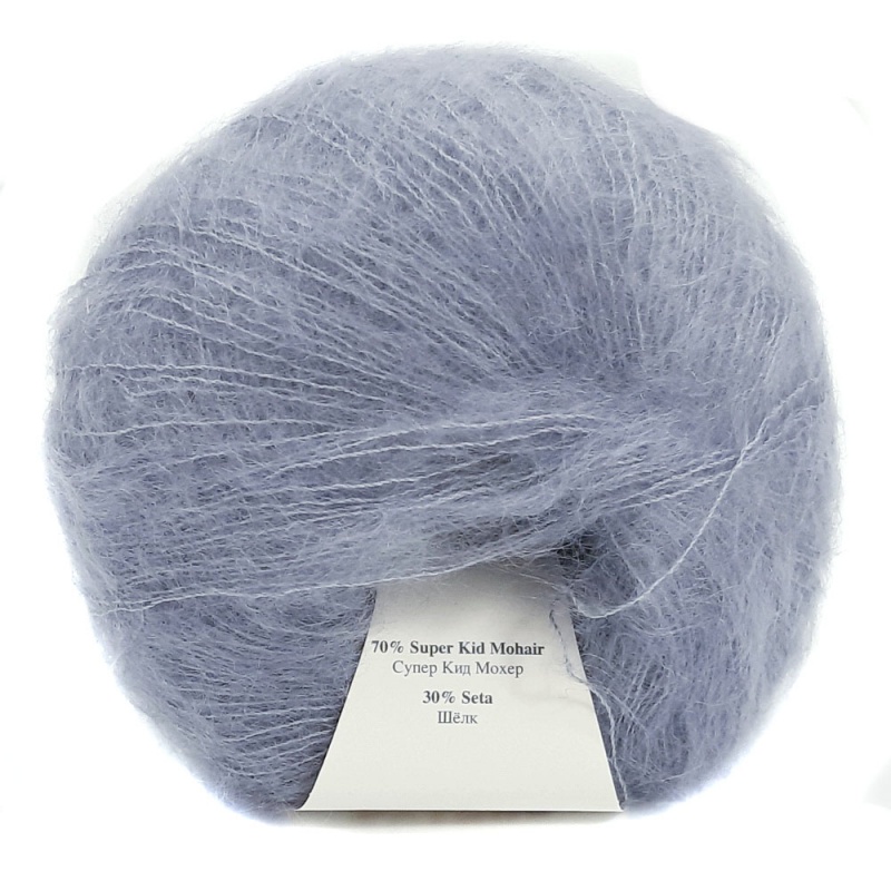 Пряжа "Vittorio" 1003 св.серый 10*25г. 200м. 70% мохер, 30% шёлк  Kutnor 1003														