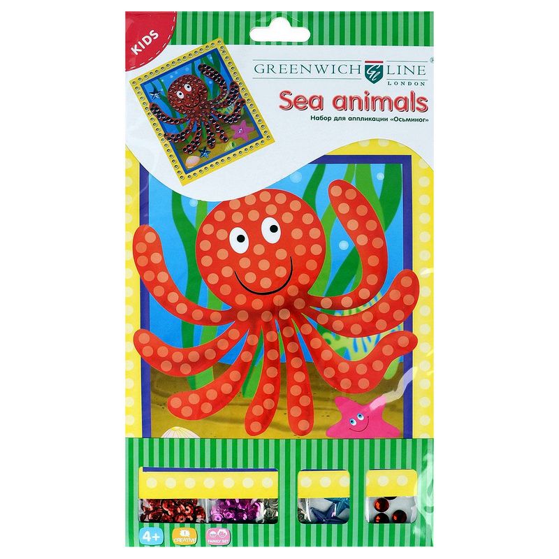 Набор для творчества "Аппликация. Осьминог" из EVA Greenwich Line 