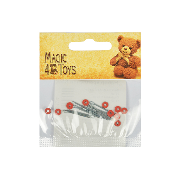 Крепления для игрушек набор качающийся (диски d=4мм (10шт.)+ шплинты) 10комплектов, фанера НК.63610/№4к														