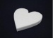 Пенопласт белый Сердце плоское d=20см