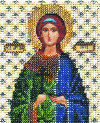 Вышивка бисером Чарiвна Мить "Икона святой мученицы Веры" (9*11см)