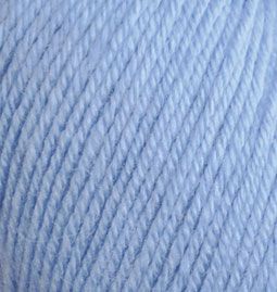 Пряжа "BABY WOOL" 40 голубой 40 10*50 г. 175м 40% шерсть. 20 % бамбук. 40% акрил   ALIZE