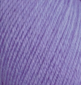 Пряжа "BABY WOOL" 42 фиолетовый 42 10*50 г. 175м 40% шерсть. 20 % бамбук. 40% акрил  ALIZE