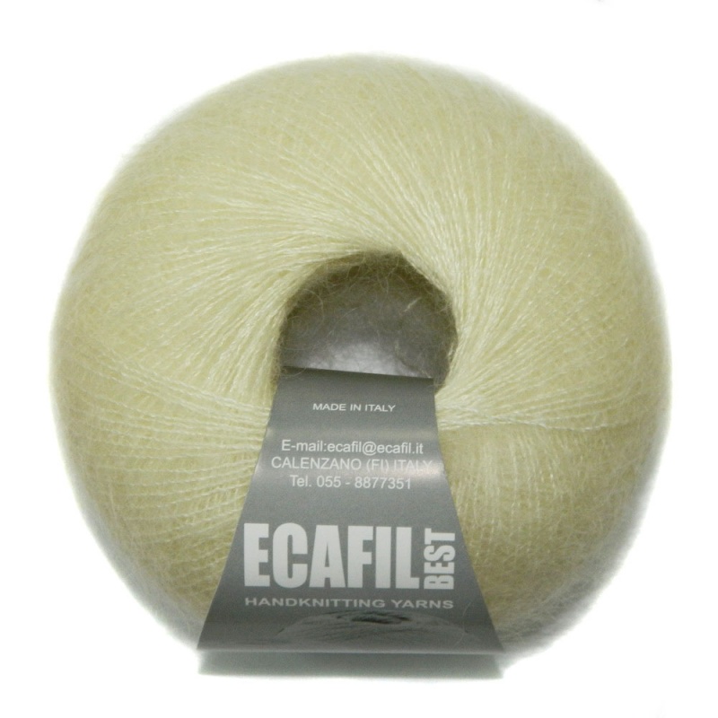 Пряжа "CIELO" 0488 суровый 10*25 г. 212м 70% суперкид мохер, 30% шелк  ITALY 0488														