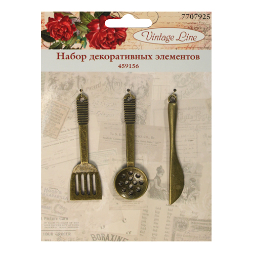 Набор декоративных элементов " " металл   Vintage Line 459156											