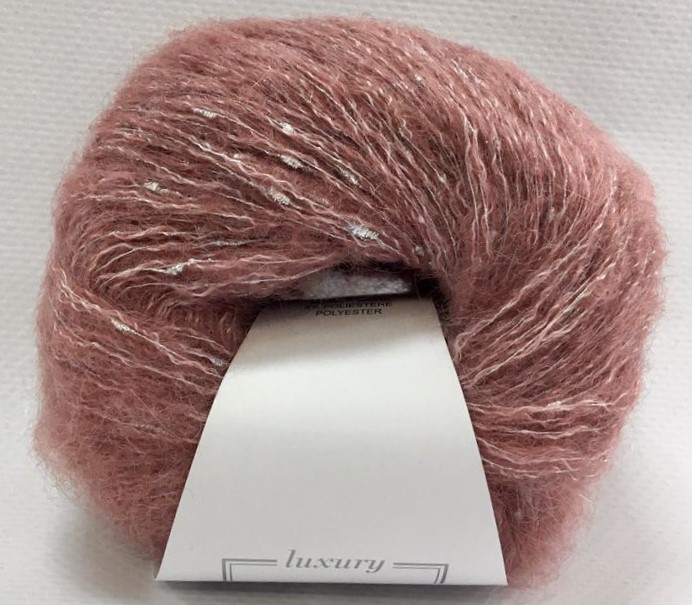 Пряжа "Alpaca Bright" 9129 пыльная роза 10*25 г. 180м 40%бэби альпака, 18%шерсть, 36%полиамид, 6% полиэстер  Lana Gatto 9129														