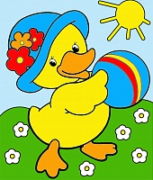 Раскраска по номерам  25*30см "Уточка"  Наследие РД-003														