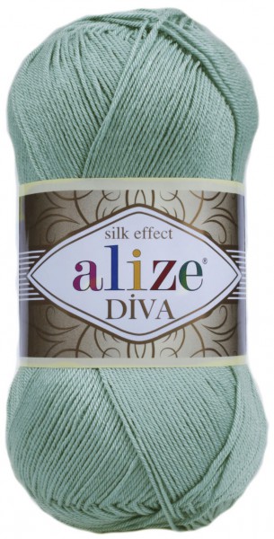 Пряжа "DIVA" 463 водная синь 5*100 г. 350м 100% микрофибра-акрил  ALIZE 463														