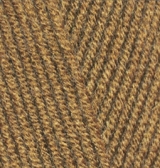 Пряжа "LANAGOLD Fine" 499 бежевый 5*100 г. 390м 49% шерсть, 51 % акрил  ALIZE 499														