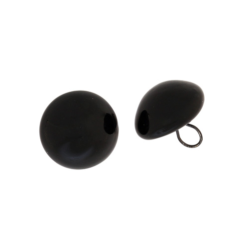 Глаза  12мм пришивные на ножке черный набор 2шт.  Glorex 4683														