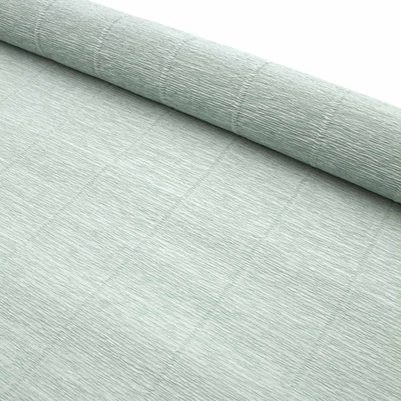 Бумага гофре 621 серо-зеленый 50см*2,5м 180гр.  Италия 621														