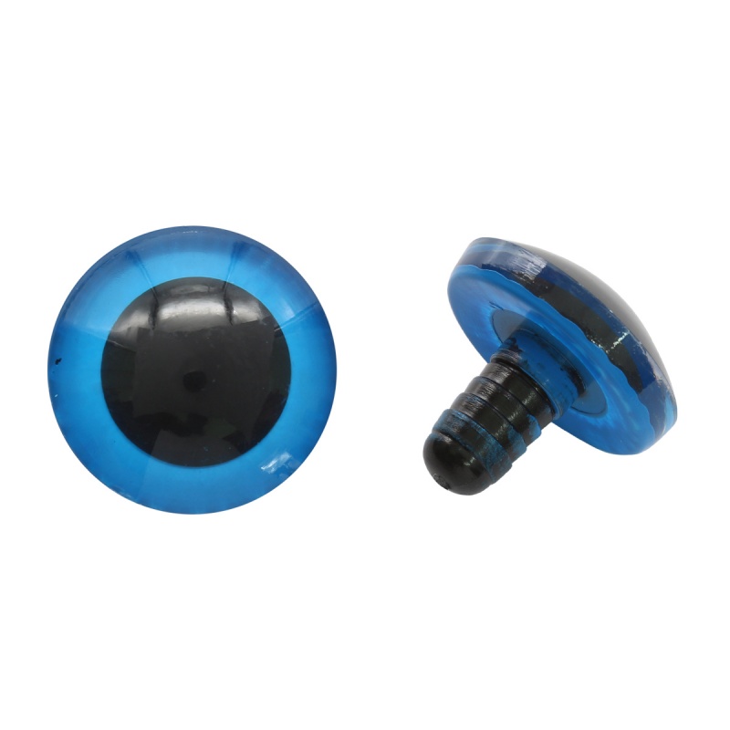 Глаза  25мм с искоркой голубой краш. набор 20шт. за шт.  Астра 553544														