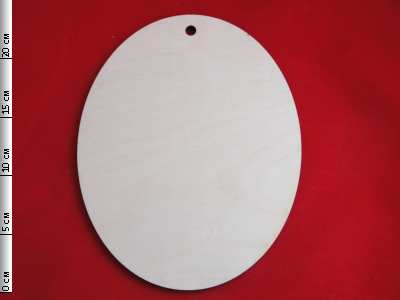 Заготовка для декорирования "Доска для росписи. Овал большой" дерево  Полноцвет