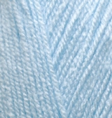 Пряжа "SEKERIM BEBE" 40 голубой 5*100 г. 350м 100% акрил   ALIZE 40														