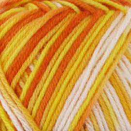 Пряжа "Microfible Print" 3463 бел-желт-оранж 10*50 г. 152м 100% микрофибра  MAGIC