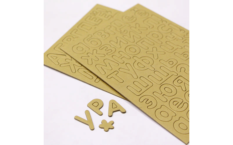 Чипборд-стикер "Алфавит" 2 листа  Craft Premier S22611														