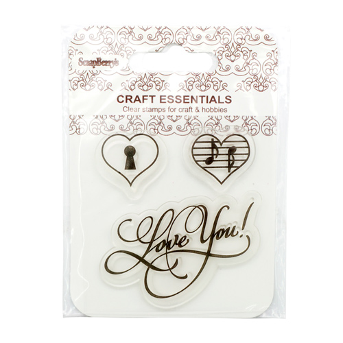 Штамп "Love you" 7*7см набор  ScrapBerrys SCB4907074														