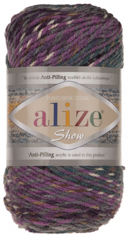 Пряжа "Show" 6366 сирен-сер-вишн  5*100 г. 170м 100 %антипилинг-акрил  ALIZE	