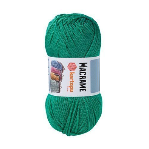 Пряжа "Macrame" 416 изуруд 5*100 г. 150м 100%полипропилен  Kartopu