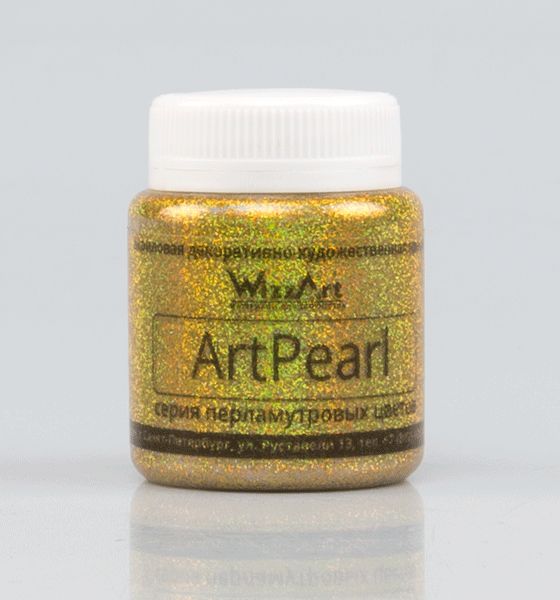 Краска голографическая золото 80мл  ArtPeart  Wizzart 501047														