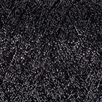 Пряжа трикот. "Ribbon Lurex" 723 черный с мет. 4*250г. 110м, 60% хлопок; 40% вискоза 20% металлик  YarnArt 723														