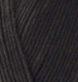 Пряжа "COTTON GOLD" черный 60 5*100 г. 330м 55% хлопок, 45% акрил  ALIZE 60														