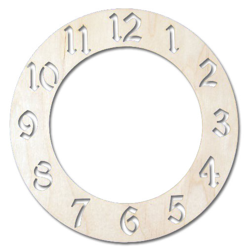 Заготовки деревян. Часы 24*24см (L-37)  АСТРА L-37														