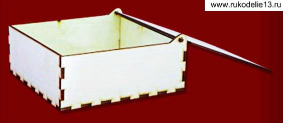 Заготовка для декорирования "Шкатулка" 130*130*50мм дерево  Полноцвет 13935