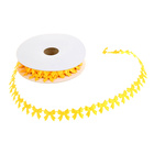 Лента фигурная  "Бантики" 18мм желтый 003, 18мм*25м