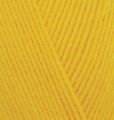 Пряжа "HAPPY BABY" 216 желтый 5*100 г. 350м 35% полиамид, 65 % акрил  ALIZE 216														