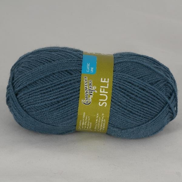 Пряжа "Суфле" гроза new 10937 10*100 г. 292м 100 % акрил  Семеновская пряжа