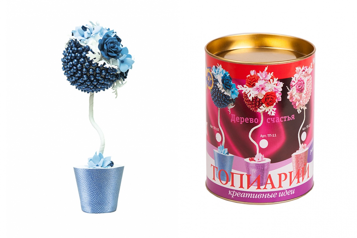 Набор для творчества "Дерево счастья. Топиарий. Черничный бриз"  Волшебная мастерская ТП-10														