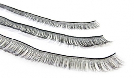 Реснички для глаз черный 8мм/20см на 5шт. 15065