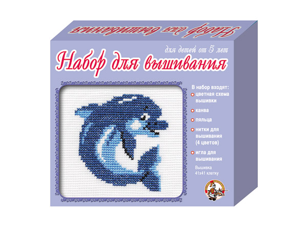 Вышивка крестом "Дельфин"  Десятое Королевство