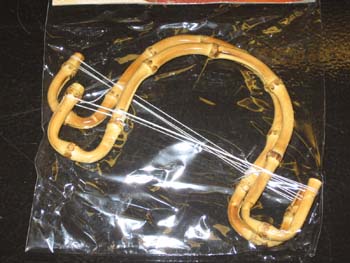 Ручка для сумок размер Полукруг D= см бамбук IS-02														