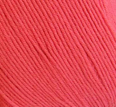 Пряжа "BRILLIANT" 4960 коралл 5*100 г. 380м 45% шерсть, 55 % акрил  VITA