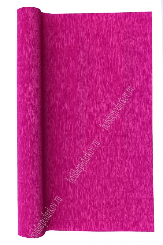 Бумага гофре 572 малиновый 50см*2,5м 180гр.  Италия 572														