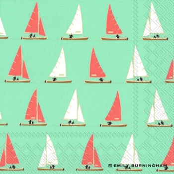 Салфетки для декупажа 33*33см Караблик 3-х слойные  Германия 556600														