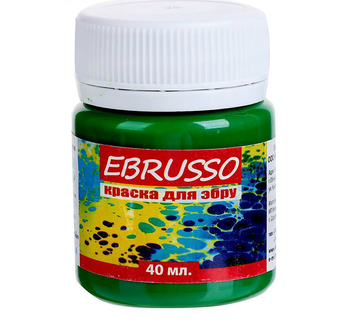 Краска для Эбру цвет зеленый 40мл 2040085														
