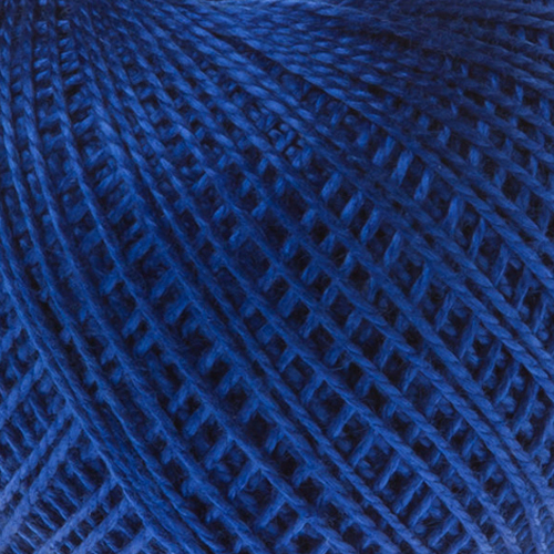 Пряжа "Ирис" 2411 яр.синий 20*25 г. 150м 100% хлопок  ПНК им. Кирова 2411														