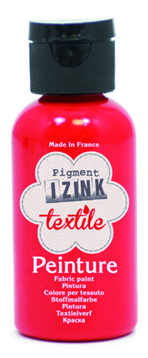 Краска текстильная "ALADINE" красный 50мл  Франция 80703														