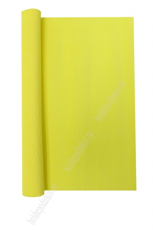 Бумага гофре 575 желтый 50см*2,5м 180гр.  Италия 575														